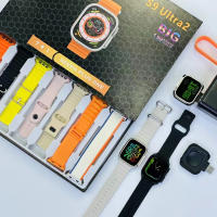 Reloj inteligente deportivo S9 Ultra 2, con correa de 7 piezas, Bluetooth, llamadas, detección de frecuencia cardíaca, pantalla HD 1,99 - details 2