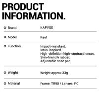 Kapvoe-gafas deportivas UV400 para hombre y mujer, lentes de sol para ciclismo, a la moda, para conducir, béisbol, 2025 - details 14