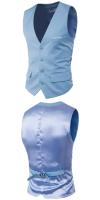 2019 nuevos hombres Slim Fit otoño chaleco de un solo pecho estilo coreano ropa Casual bolsillo falso para una silueta más delgada - details 26