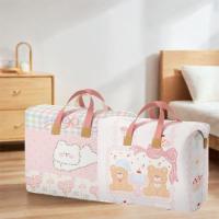 Bolsa de almacenamiento de edredón de tela no tejida, bolsa de almacenamiento de equipaje de gran capacidad con dibujos animados, ahorro de espacio, a prueba de humedad - details 7