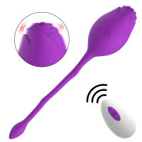 Vibrador de Succión Fuerte Rosas Control Remoto Inalámbrico Juguetes Sexuales para Mujeres Ejercicio de Piso Pelviano Ajuste de Utrina - details 0