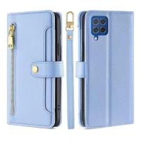 Funda protectora de cuero para cremallera magnética, cuerda colgante multifuncional a la moda, accesorios para teléfono Galaxy M62 F62 - details 12