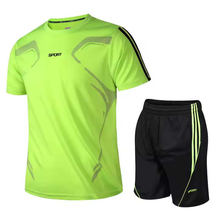 Ropa deportiva de verano para hombre, camiseta de fitness de manga corta, ropa de secado rápido para hombre, ropa deportiva informal para correr. - 1