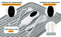 Almohadilla Térmica Eléctrica para Menstruación y Dolores Musculares con Control Fácil - details 5