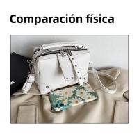 Bolso de gran capacidad de color sólido para mujer 2025 nuevo bolso de mensajero de hombro de moda bolso cuadrado pequeño simple de estilo extranjero bolso de mujer - details 12