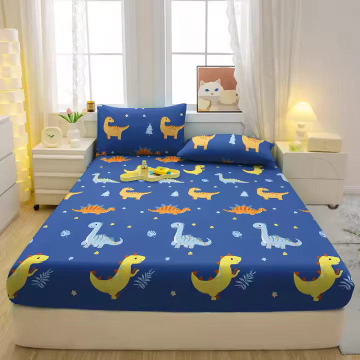 Sábana de Dibujos Animados de Moda Cubierta de Cama Impresa para Dormitorio - 1