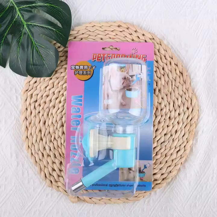 Nueva jaula colgante botella de agua para mascotas 200ml perro conejo dispensador de agua - 1