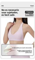 Sostén deportivo con almohadillas para el pecho, espalda hermosa, sujetador de tiras delgadas para pilates y fitnessbraConjunto de yoga con camiseta sin mangas y shorts que levantan los glúteos - details 0