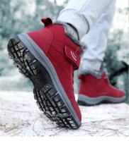 Botas de invierno para hombre y mujer, zapatillas impermeables de cuero Pu, zapatos informales de escalada para hombre, Botas de senderismo al aire libre Unisex, envío rápido - details 22