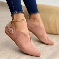 Zapatos planos de ante con punta estrecha para Mujer, mocasines informales, a la moda, de verano, Size35-43 grande, 2024 - details 5