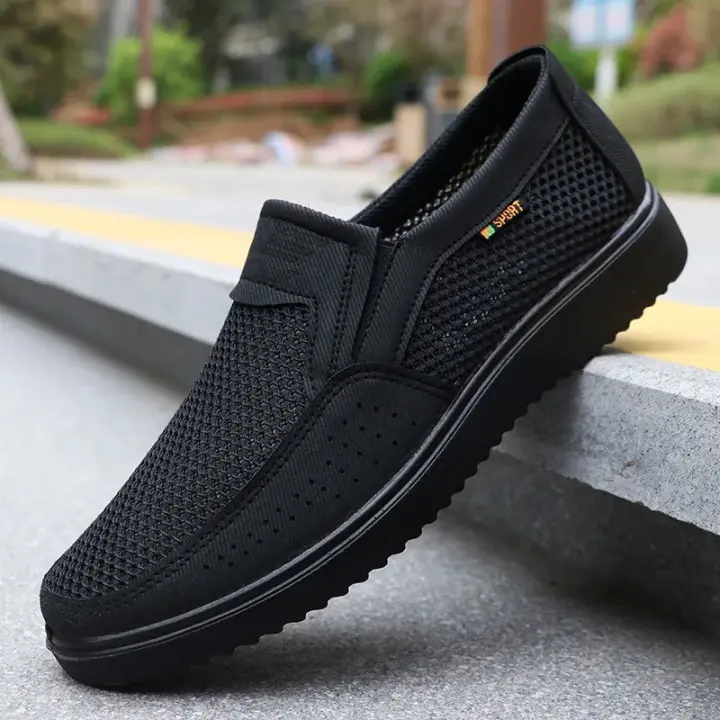 Zapatos informales cómodos para hombre, zapatos de verano de malla transpirable para hombre, nuevos zapatos ligeros antideslizantes para hombre - 1