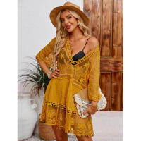 Traje de baño de playa hueco de estilo europeo y americano Ropa de protección solar - details 15