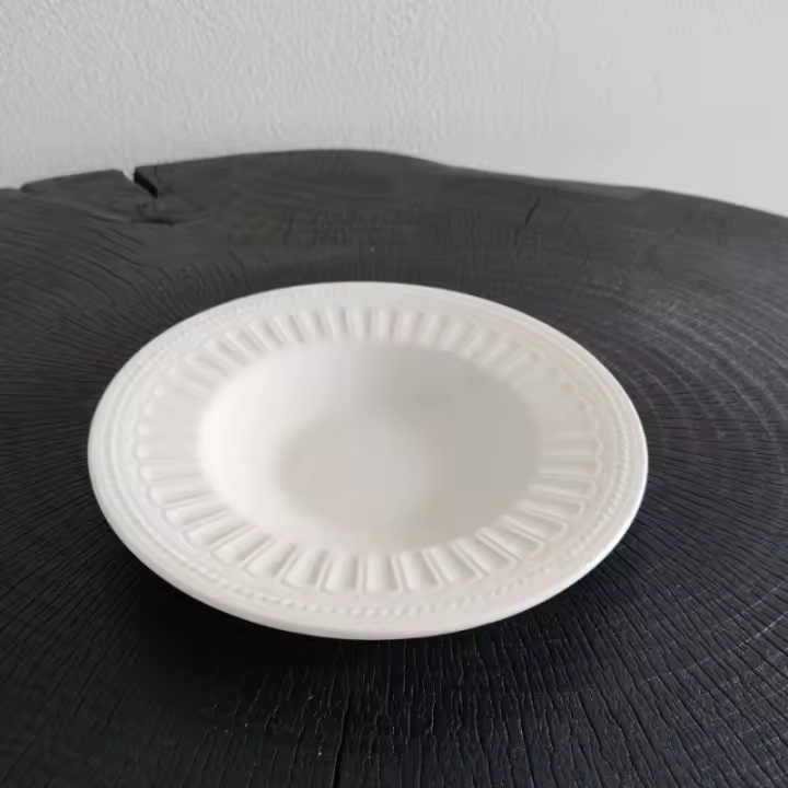Blanco Retro ins postre plato Underglaze Color cerámica plato vegetal hogar restaurante Pasta plato Premium - 1