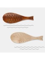 Retro Japanese Creative Fish Shape Rice Spoon Cute Nature Wooden Non-stick Rice Shovel Scoop Kitchen Cooking Utensils Supplies - details 6
