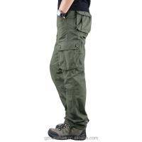 Nuevos monos de algodón a la moda para hombre, pantalones rectos con cremallera, pantalones de trabajo largos informales holgados de talla grande con seis y 6 bolsillos - details 5