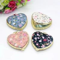 Espejo Floral de bolsillo para mujer, Mini espejo de maquillaje plegable portátil compacto de dos lados, maquillaje cosmético Vintage para regalo - details 1