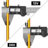 Tira de Luz LED COB 12V 24V Flexible y Caliente con 528LEDs/M PCB de 8mm Lámparas Lineales de Alta Densidad en Colores Blanco Natural 3000K 4000K 6000K Marca XUNATA - details 2
