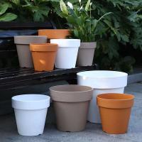 Maceta de jardín de 15 pulgadas, maceta grande de plástico para exteriores con orificios de drenaje - details 5