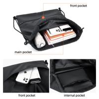 Mochila ligera con cordón para hombres y mujeres, Mochila deportiva para Fitness, mochila de ocio al aire libre, bolsa con cremallera - details 6