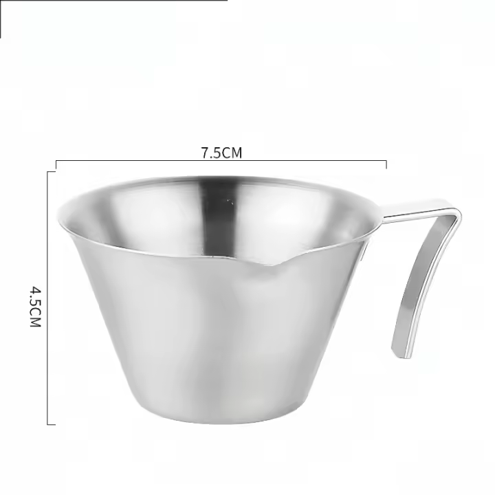 Taza de Espresso de Acero Inoxidable de 100ML Gruesa, Exquisita, Accesorio para el Hogar, Cocina y Cafetería - 1