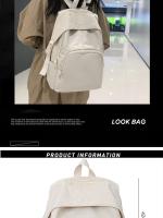 Mochila informal de gran capacidad para hombre y mujer, morral Universal para ordenador, 14 pulgadas, Color sólido - details 1