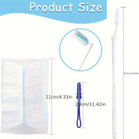 Set de Precipitador Electroestático Multifuncional Cepillo de Polvo para Coche y Hogar de Algodón y Bambú Estilo Contemporáneo Mango de Plástico - details 1