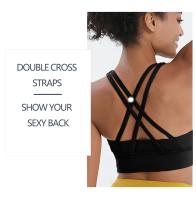 Sujetadores deportivos para Yoga y Fitness para mujer, Top de nailon, ropa interior Sexy transpirable para gimnasio - details 5