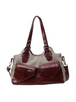 BINGMEI 2025 color a juego PU retro personalizado diario viajero pequeño bolso simple bolso de mujer bolso de hombro bolso de mensajero - details 2