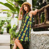 Vestido Duo de búho sin mangas informal para mujer, divertido pájaro verde, viajes personalizados, D-Duogos - details 101
