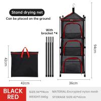 Moderno Tendedero Plegable de 3 Capas Red de Secado Colgante para Exteriores - details 7