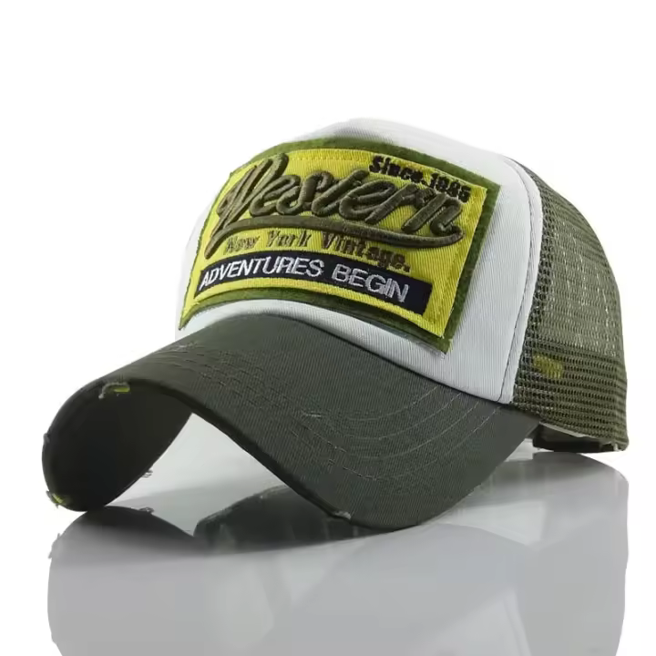 Sombreros de camionero vintage de Nueva York occidental para hombres y mujeres, gorras de béisbol bordadas de malla transpirable, gorra Snapback de verano para papá, desde 1985 - 1