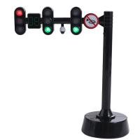 Juguete de tráfico de seguridad, señales de luz, Mini modelo de parada de tráfico, juguetes ABS, simulación de semáforo, bloques de construcción, juguetes para niños - details 0