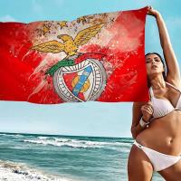 Club de fútbol b-benfica baño microfibra suave absorbente de agua transpirable para niñas niños toalla de playa decorativa de dibujos animados - details 5