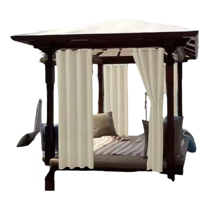 Garden Patio Gazebo Blackout Protección UV a prueba de viento Cortinas aislantes resistentes al moho con ojales 52 "x 94" - 1