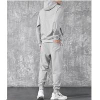 Traje deportivo informal para hombre, sudadera gruesa forrada de lana, conjunto de una sola pieza, conjunto de 2 piezas, Otoño e Invierno - details 2