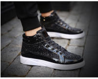 Zapatos deportivos de punta redonda para hombre, botas versátiles informales brillantes para escenario, ropa de calle al aire libre, zapatos de Skateboarding para niños - details 11