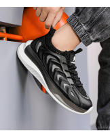 Primavera otoño nuevo Flyknit transpirable y cómodo Fondo suave versátil correr deportes zapatos casuales de hombre - details 14