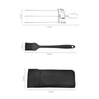 Pinchos para parrillas de 3 vías, herramienta multiusos para barbacoa al aire libre - details 6