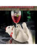 Adorno de Oso de Niebla Nórdica Navideño Resina Rojo Vino Rack para Sala de Estar Mesa de Comedor - details 13