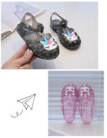Zapatos romanos transparentes brillantes de gelatina princesa, transpirables, estilo marino. - details 10