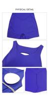Traje de Yoga de Color sólido para mujer, traje deportivo sin costuras con espalda alta y realce de cadera, ropa deportiva transpirable de secado rápido para exteriores - details 12