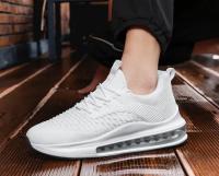 Zapatillas de deporte con cojín de aire para hombre, zapatillas para correr transpirables de color sólido, zapatillas ligeras para caminar para hombre - details 3