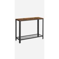 Mesa de Bar Rectangular Estrecha Mesa de Cocina de Metal Robusto con Marco 100 x 40 x 90 cm - details 7