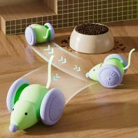 Juguete Inteligente para Gatos Coche de Ratón Eléctrico Avoidancia de Obstáculos Automática - details 4