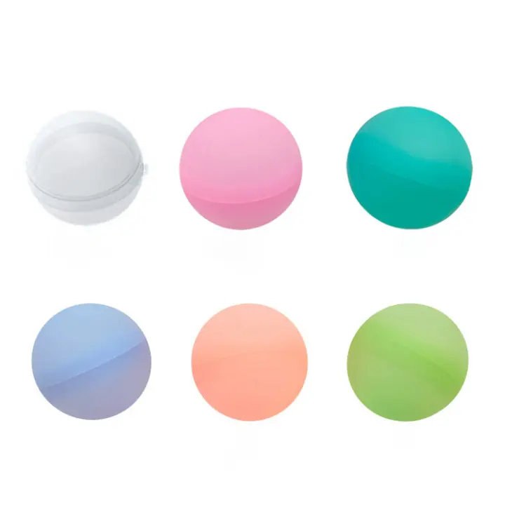 Globos de Agua Reutilizables con Cierre a Presión, 6 Bombas de Agua Reutilizables de Silicona Suave, Adecuadas para Niños y Adultos - 1