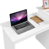 Ordenador con Estantería 112x50x82cm Escritorio con Cajon para Computadora Escritorio Oficina Despacho Moderno Blanco - details 4