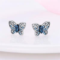 Pendientes de plata de ley 925 para mujer, aretes con forma de libélula y pájaro, joyería fina para boda, novedad - details 33