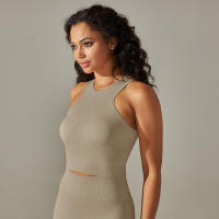 Hamidou-Sujetador deportivo Push Up para mujer, sostén de Fitness a prueba de golpes, para Yoga, correr, chaleco Sexy - details 7