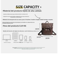 Premium sense gran capacidad mochila bolsa mujer 2025 nueva moda simple mochila cartero - details 0