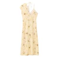 2024 otoño nuevo producto ropa de mujer estilo europeo y americano vestido sin mangas estampado versátil falda larga - details 2